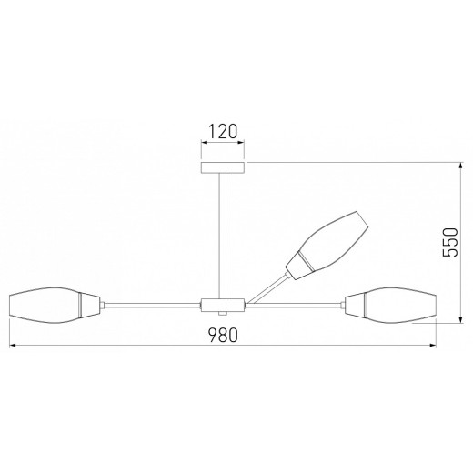 Люстра на штанге Eurosvet Thalia 60140/12 сатин-никель
