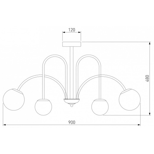 Люстра на штанге Eurosvet Alix 30177/6 хром