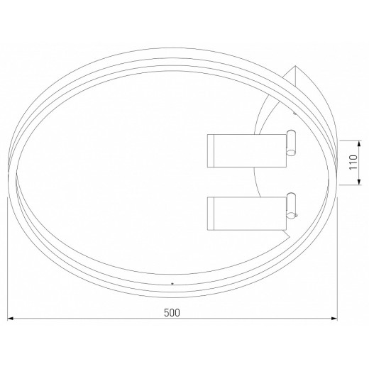 Накладной светильник Eurosvet Luminari 90247/3 белый/хром Smart