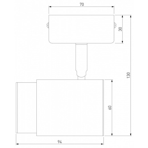 Бра Eurosvet Morgan 20124/1 белый/ черный