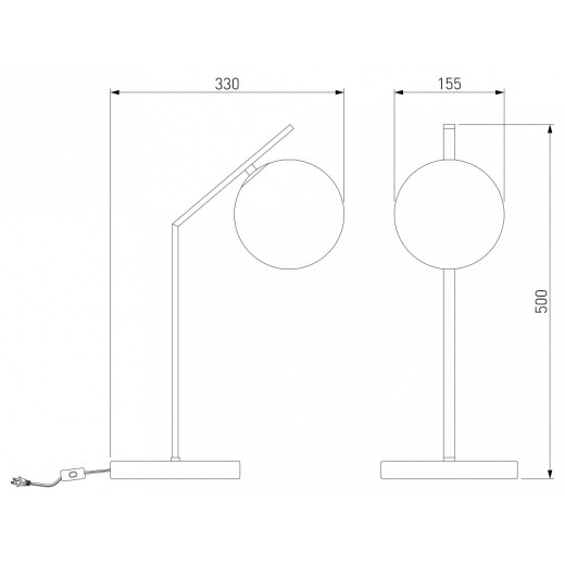 Настольная лампа декоративная Eurosvet Shape 01213/1 латунь