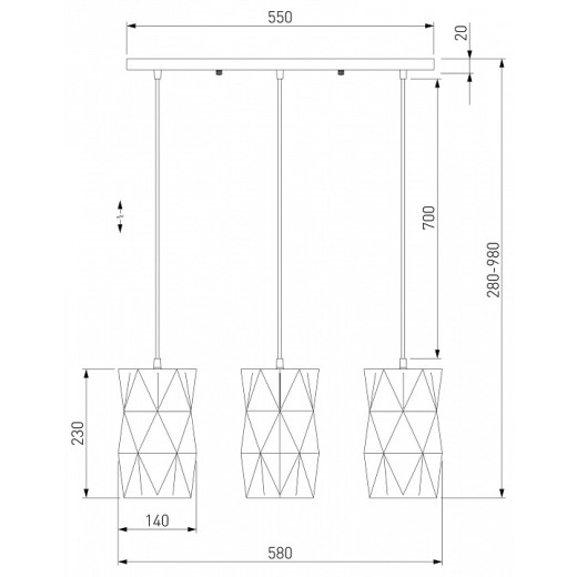 Подвесной светильник Eurosvet Reprise 50145/3 белый
