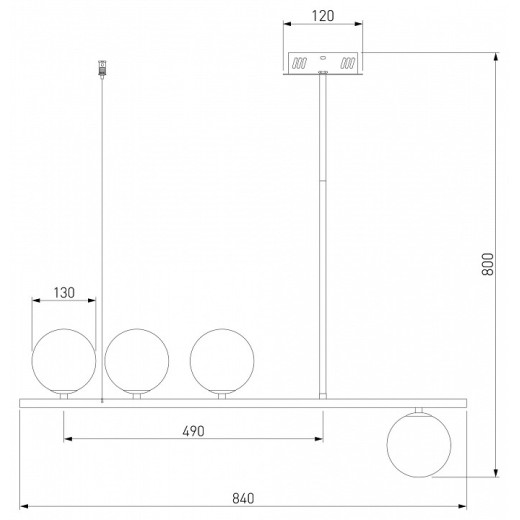 Светильник на штанге Eurosvet Fredo 70136/4 золото