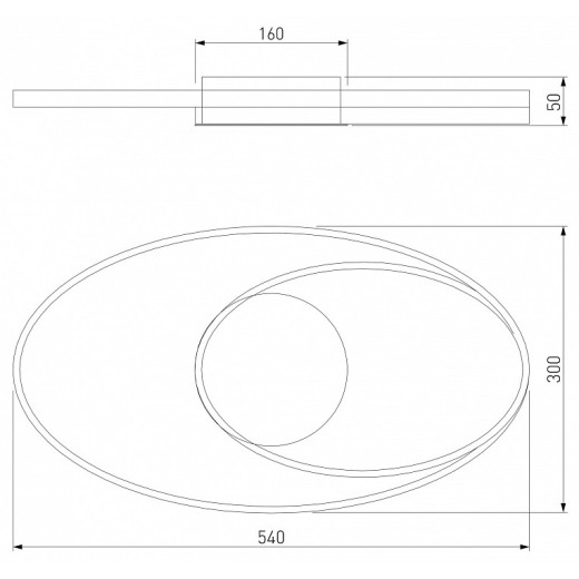 Накладной светильник Eurosvet Caroline 90250/1 белый