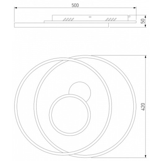 Накладной светильник Eurosvet Caroline 90256/1 белый