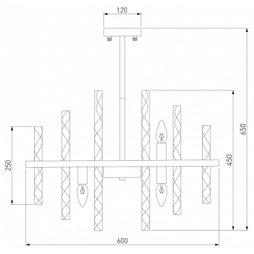 Люстра на штанге Bogate's Hollis 368/9 Smart