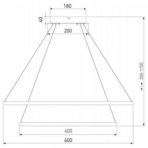 Подвесной светильник Eurosvet Collars 90264/2 белый