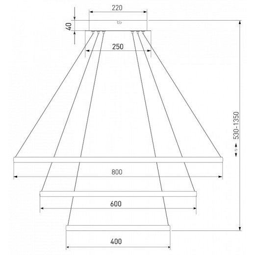 Подвесной светильник Eurosvet Collars 90264/3 белый