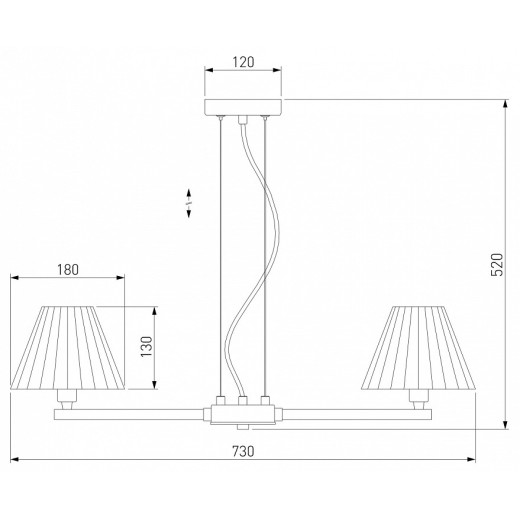 Подвесная люстра Eurosvet Peony 60136/6 хром/серый