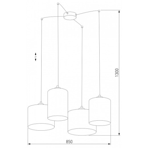 Подвесная люстра TK Lighting Juta 6585 Juta