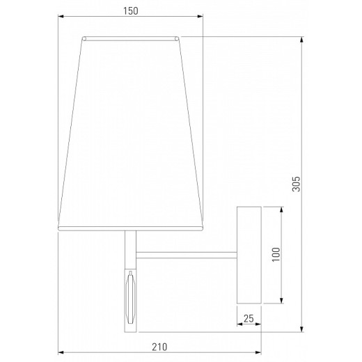 Бра Eurosvet Milazzo 60137/1 золото
