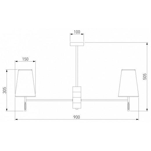 Люстра на штанге Eurosvet Milazzo 60137/8 золото