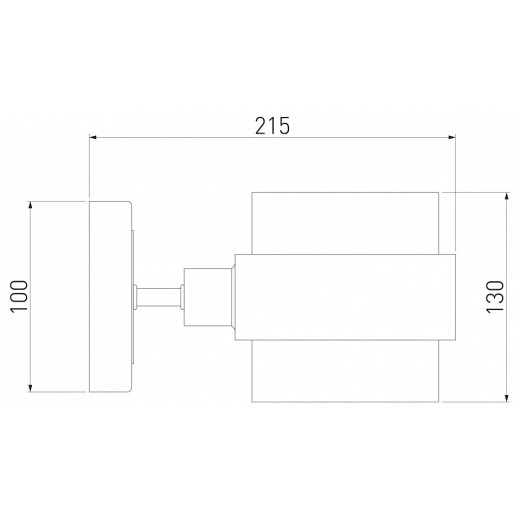 Бра Eurosvet Arcada 70127/1 черный/ дымчатый