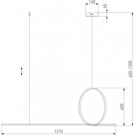 Подвесной светильник Eurosvet Mist 90266/1 золото
