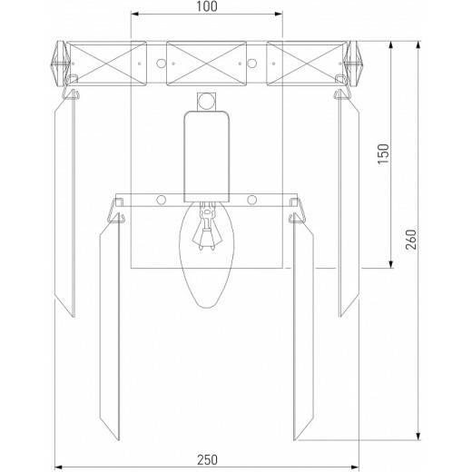 Накладной светильник Eurosvet Elegante 10130/1 золото/прозрачный хрусталь Strotskis