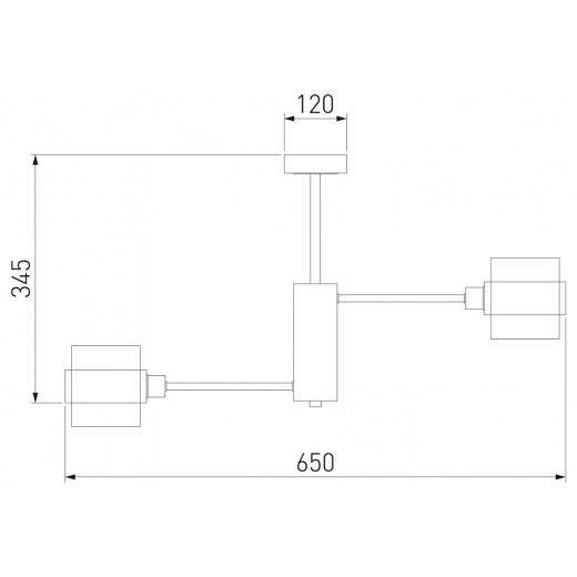 Люстра на штанге Eurosvet Arcada 70127/6 черный/дымчатый