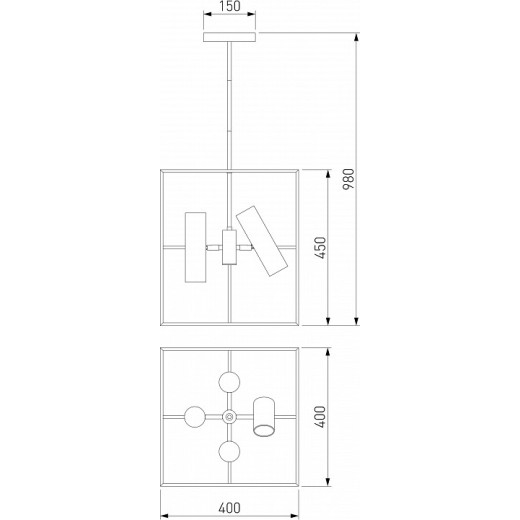 Люстра на штанге Eurosvet Adamson 70142/8 латунь