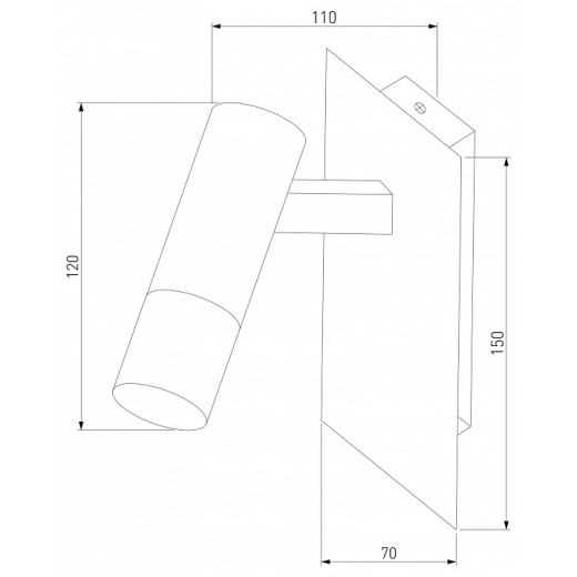 Бра Eurosvet Cast 20142/1 LED белый/хром