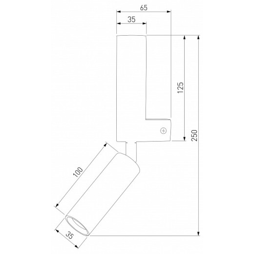 Бра с подсветкой Eurosvet Pitch 40020/1 LED черный жемчуг