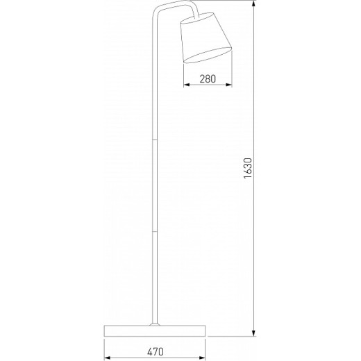 Торшер Eurosvet Montero 01135/1 черный