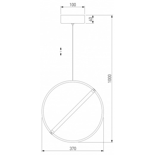 Подвесной светильник Eurosvet Element 90281/1 бронза