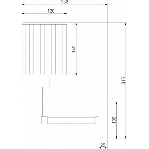 Бра Eurosvet Inari 60144/1 золото