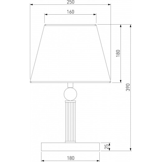 Настольная лампа декоративная Eurosvet Conso 01145/1 хром