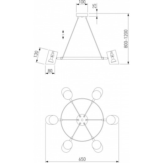 Подвесная люстра Eurosvet Splay 70147/8 белый