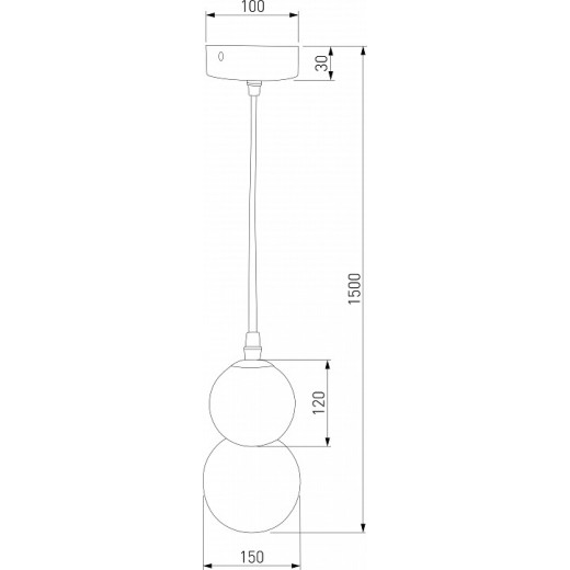 Подвесная люстра Eurosvet Polar 50251/1 LED белый