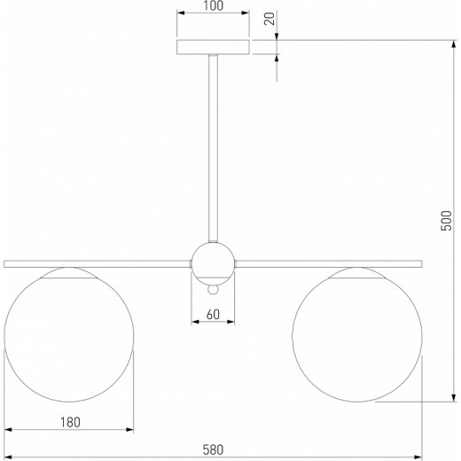 Люстра на штанге Eurosvet Marbella 60147/3 черный