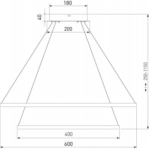 Подвесной светильник Eurosvet Collars 90264/2 латунь