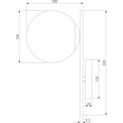 Бра Eurosvet Marbella 60147/1 латунь
