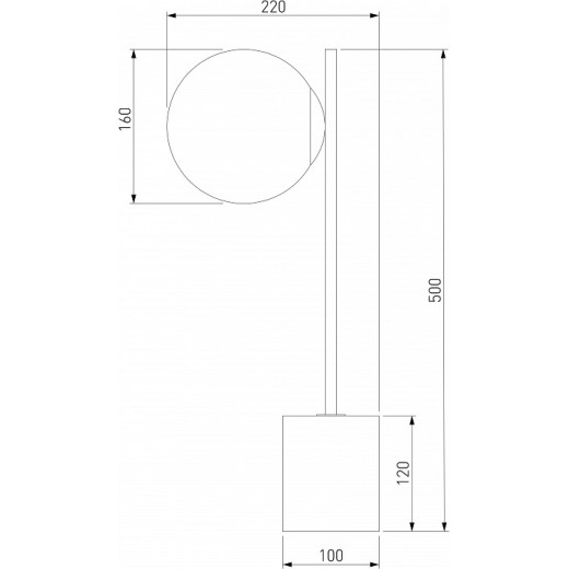 Настольная лампа декоративная Eurosvet Marbella 01157/1 латунь