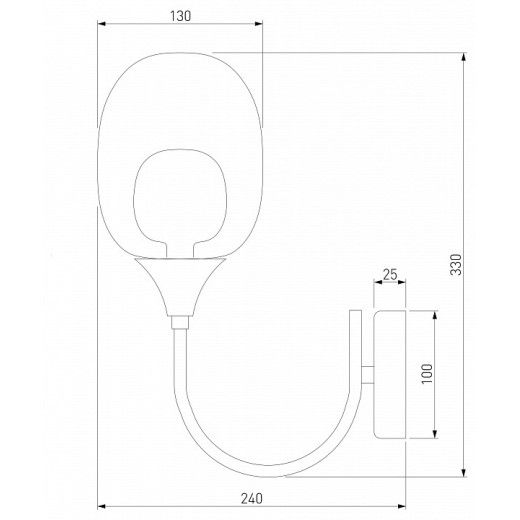 Бра Eurosvet Spritz 70218/1 латунь