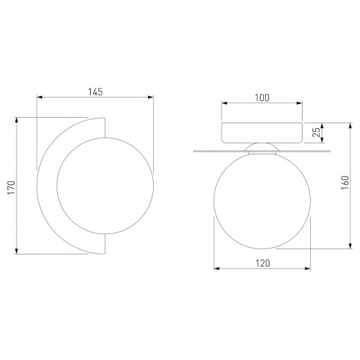 Накладной светильник Eurosvet Moity 70150/1 черный