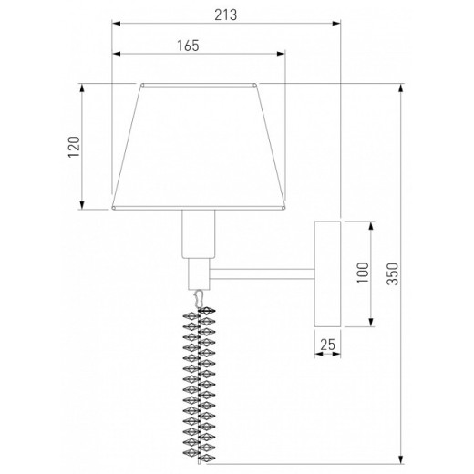 Бра Eurosvet Charuel 60148/1 матовое золото