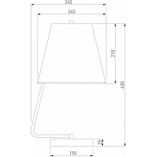 Настольная лампа декоративная Eurosvet Amaretto 01165/1 хром