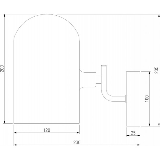 Бра Eurosvet Bambola 60157/1 латунь