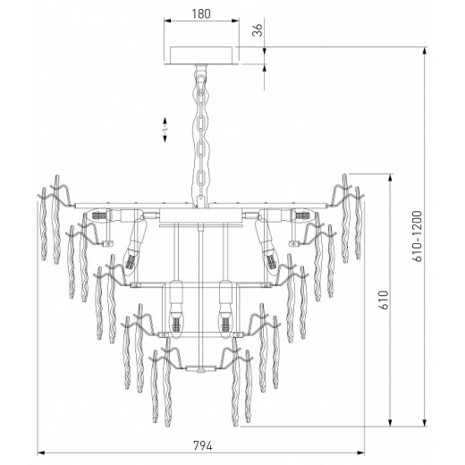 Подвесная люстра Bogate's Leaf 369