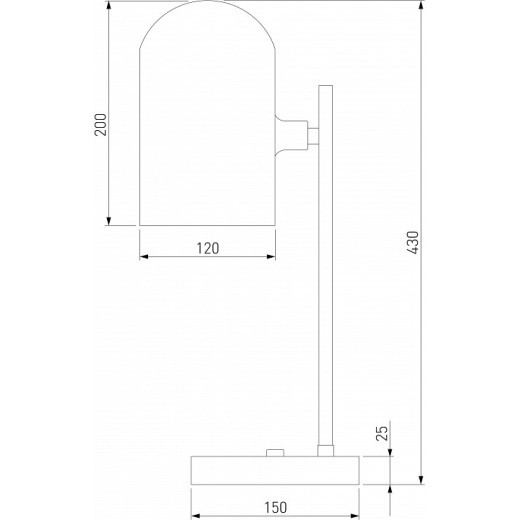 Настольная лампа декоративная Eurosvet Bambola 01164/1 латунь