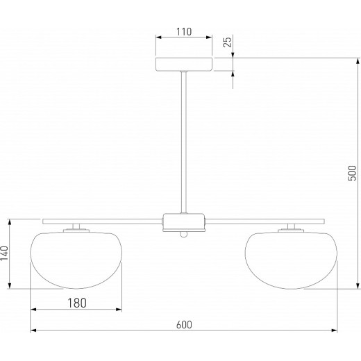 Люстра на штанге Eurosvet Like 30190/3 латунь