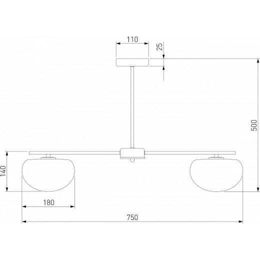 Люстра на штанге Eurosvet Like 30190/5 латунь