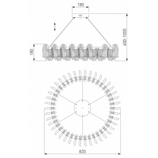 Подвесной светильник Bogate's Farfalla 90375/1