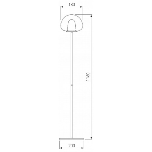 Торшер Eurosvet Twice 90327/1 черный