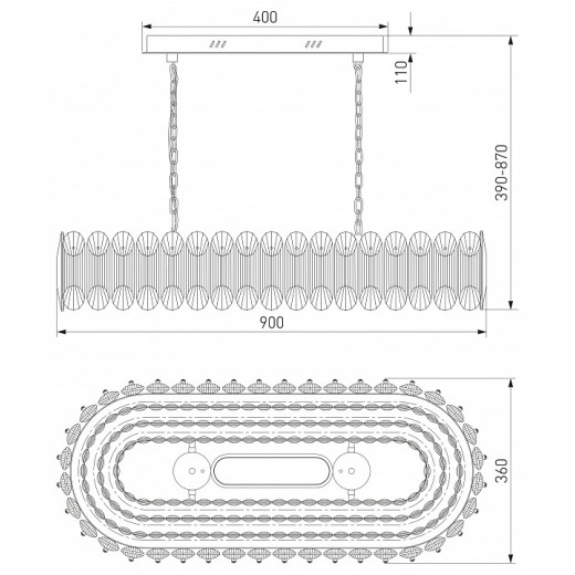 Подвесная люстра Bogate's Chaleur 423/1