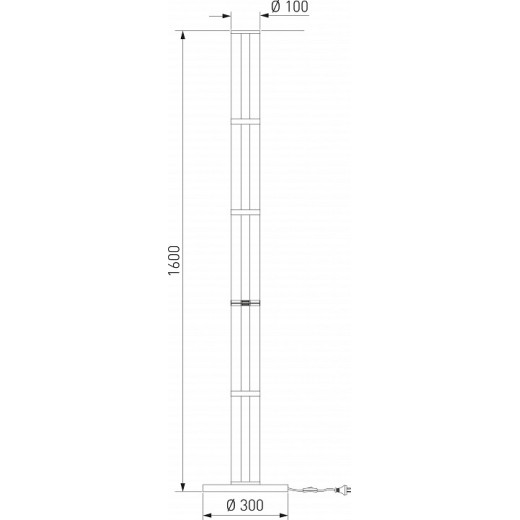 Торшер Eurosvet Stark 80537/1 латунь
