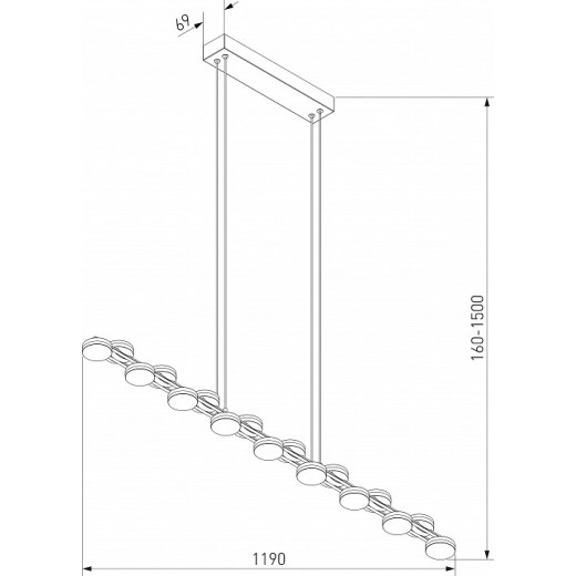 Подвесной светильник Eurosvet Tapioca 90332/17 черный