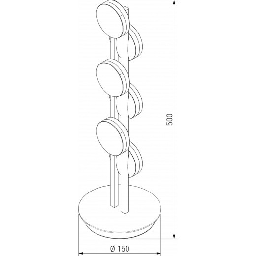 Настольная лампа декоративная Eurosvet Tapioca 90332/6 черный