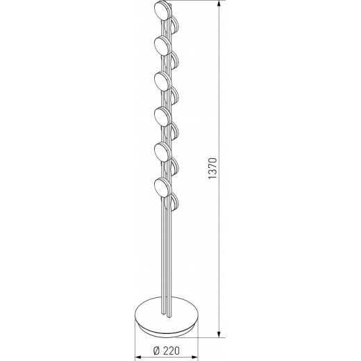 Торшер Eurosvet Tapioca 90332/12 черный