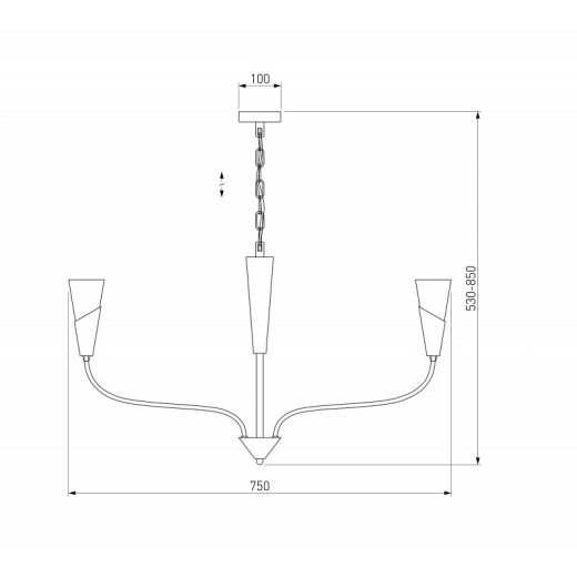 Подвесная люстра Eurosvet Rhyton 60167/6 никель